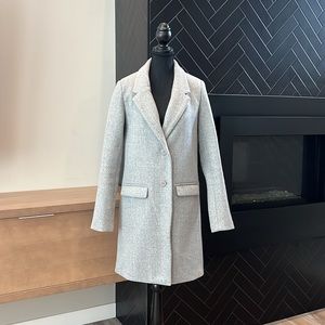 F21 Light grey wool coat